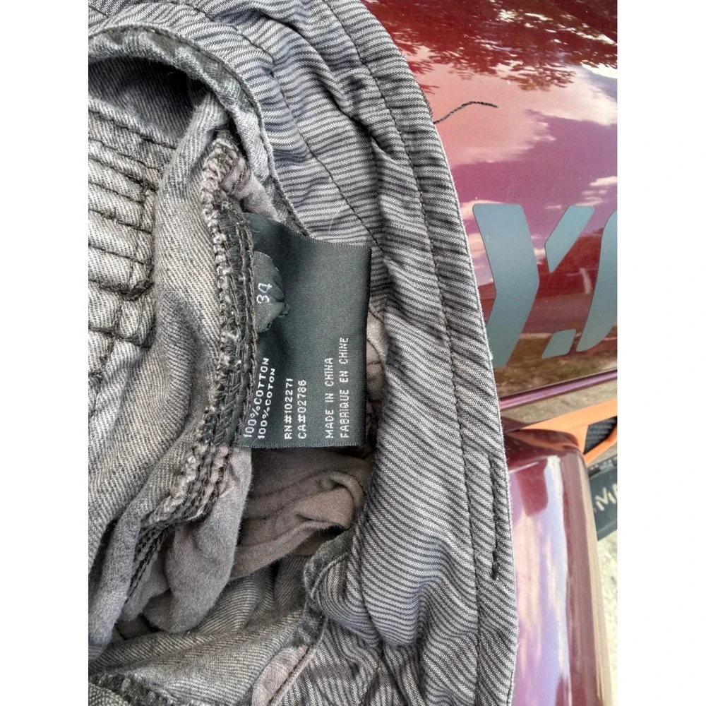 Rogue State Mens Grey Camo Cargo Shorts Size 34 Cotton Utility Tactical Casual